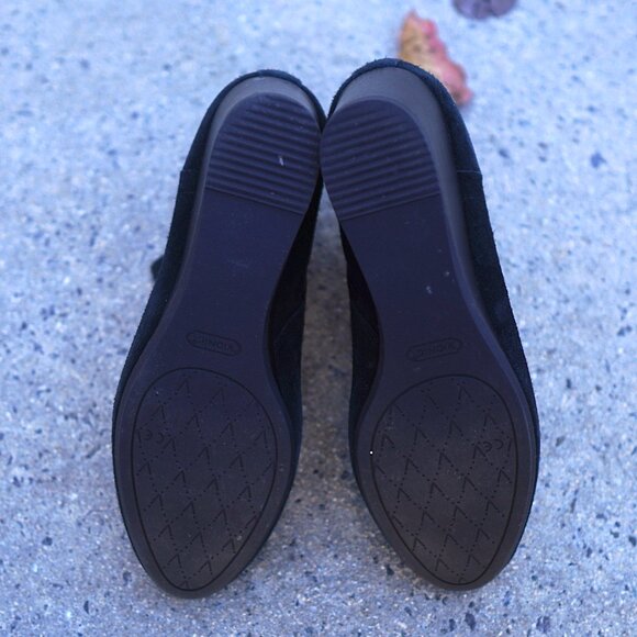 Vionic Paloma Suede Wedge Ankle Boots 11 Arch Support Orthaheel APMA Comfort - Picture 8 of 9